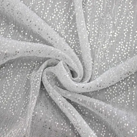 Tulle Glitterato Argento | IL TESSUTAIO