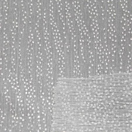 Tulle Glitterato Argento | IL TESSUTAIO