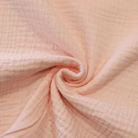 Mussola di Cotone Bio Rosa GOTS | IL TESSUTAIO