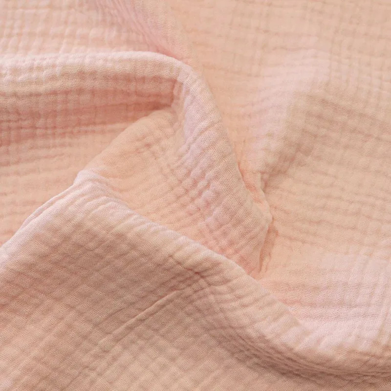 Mussola di Cotone Bio Rosa GOTS | IL TESSUTAIO