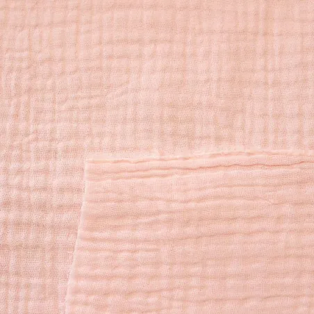 Mussola di Cotone Bio Rosa GOTS | IL TESSUTAIO