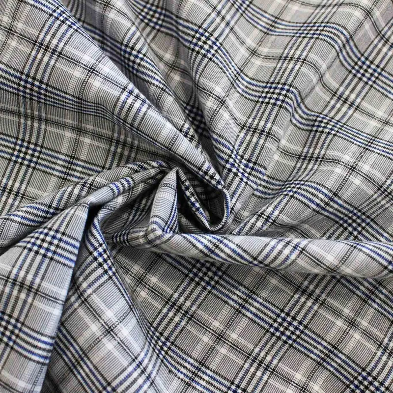 Tessuto Scozzese Estivo Grigio | IL TESSUTAIO