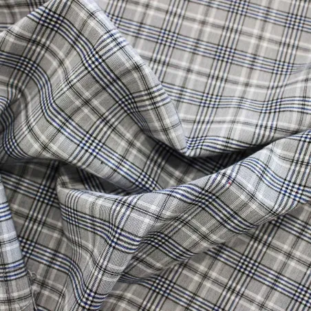 Tessuto Scozzese Estivo Grigio | IL TESSUTAIO