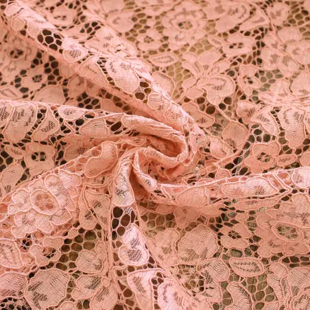 Pizzo Rebrode con fiori Rosa | ILTESSUTAIO