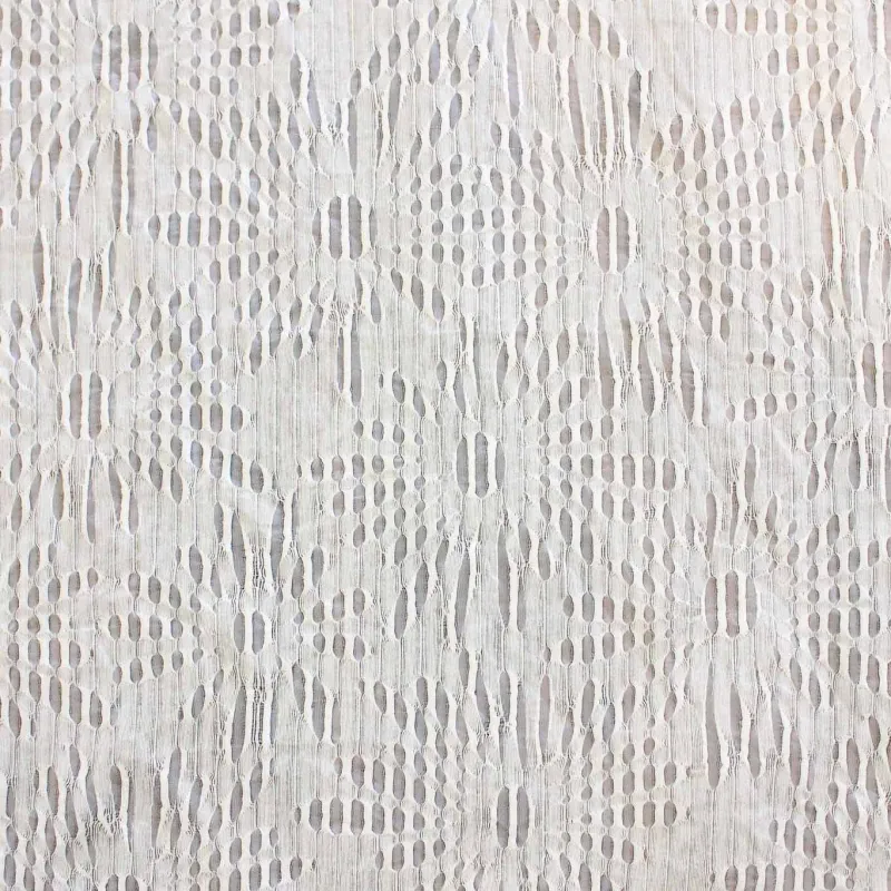 Jacquard Fiori Bianco | IL TESSUTAIO