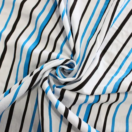 Tessuto Viscosa Rigata Made in Italy | IL TESSUTAIO