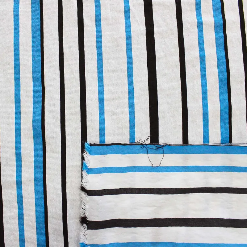 Tessuto Viscosa Rigata Made in Italy | IL TESSUTAIO