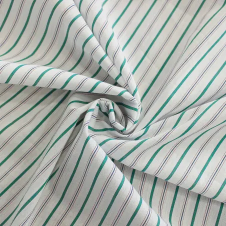 Cotone popeline rigato per camicie | IL TESSUTAIO