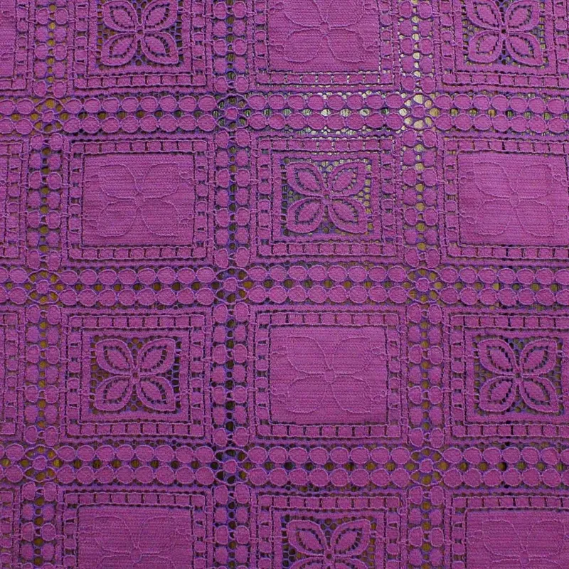 Pizzo san gallo di cotone - Viola | IL TESSUTAIO