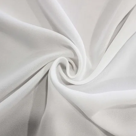 Tessuto crepe de chine Bianco | TESSUTI CERIMONIA