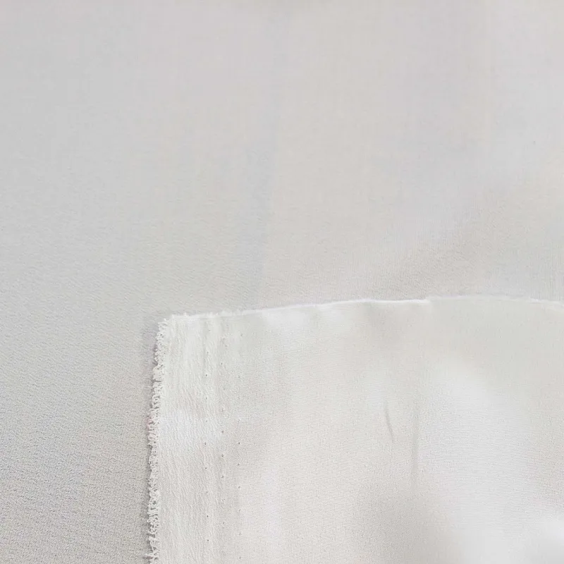 Tessuto crepe de chine Bianco | TESSUTI CERIMONIA