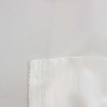 Tessuto crepe de chine Bianco | TESSUTI CERIMONIA