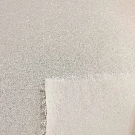 Tessuto Georgette Glitter Panna Oro | TESSUTI CERIMONIA