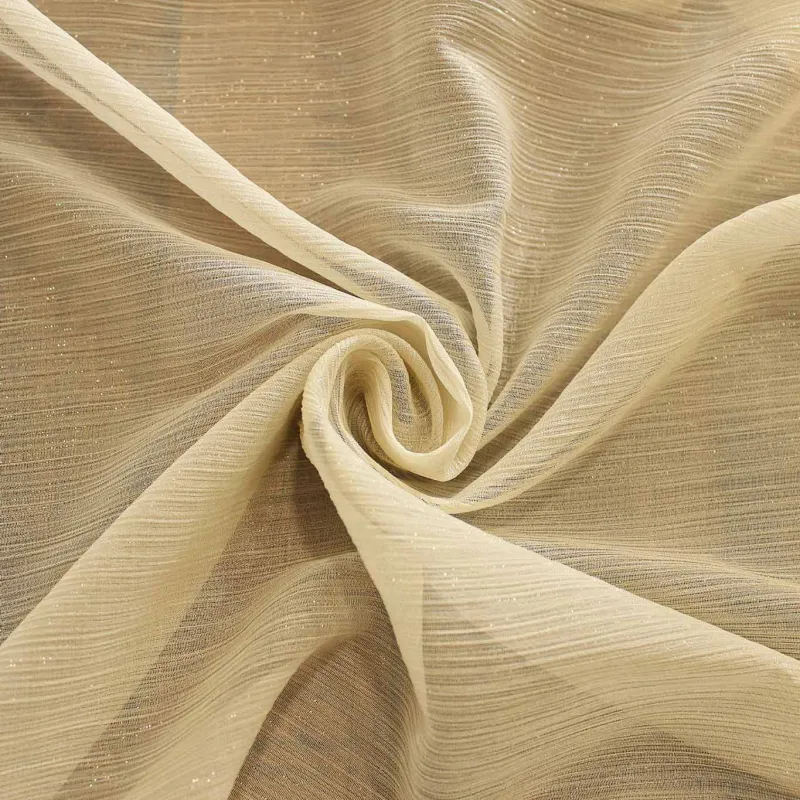 Tessuto Chiffon  Lurex Burro | TESSUTI CERIMONIA