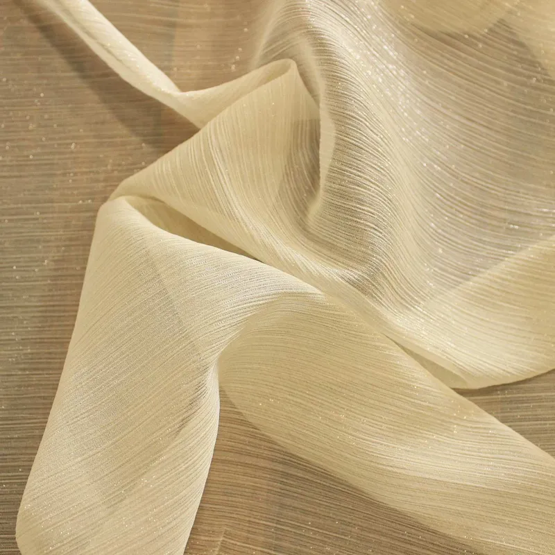 Tessuto Chiffon  Lurex Burro | TESSUTI CERIMONIA