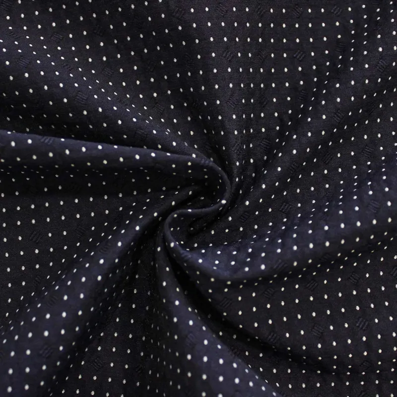 Tessuto Tubico Bianco e Blu | IL TESSUTO