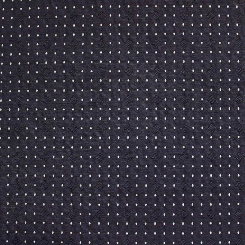 Tessuto Tubico Bianco e Blu | IL TESSUTO