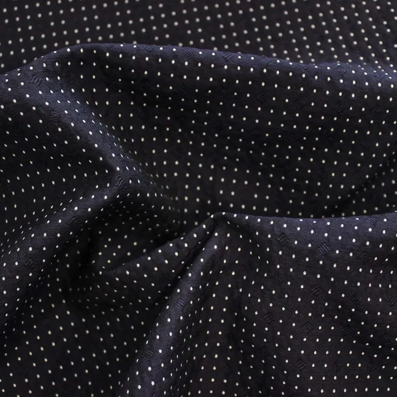 Tessuto Tubico Bianco e Blu | IL TESSUTO