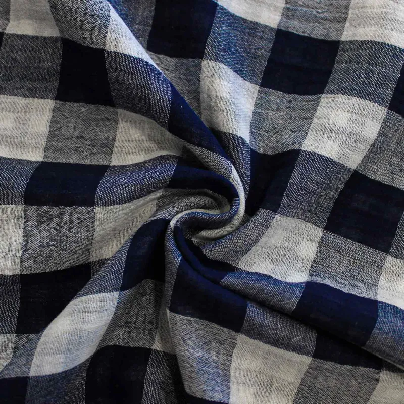 Mussola di Cotone a Quadri  | IL TESSUTAIO