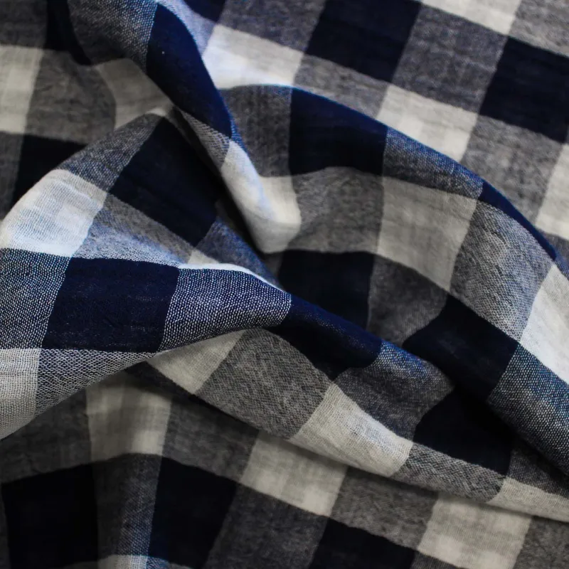 Mussola di Cotone a Quadri  | IL TESSUTAIO