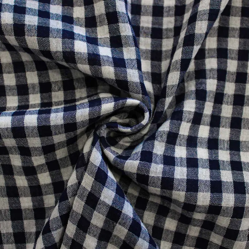 Mussola di Cotone a Quadri  | IL TESSUTAIO