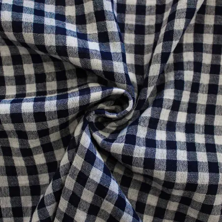 Mussola di Cotone a Quadri  | IL TESSUTAIO