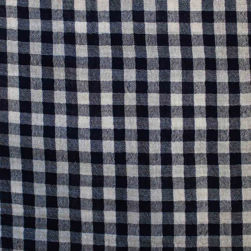 Mussola di Cotone a Quadri  | IL TESSUTAIO