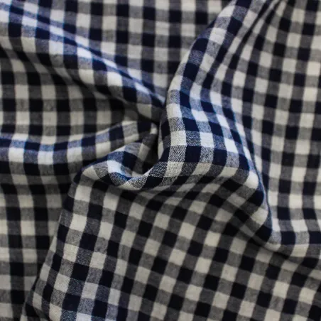 Mussola di Cotone a Quadri  | IL TESSUTAIO