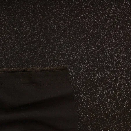 Tessuto Viscosa Glitter Nero Oro | IL TESSUTAIO