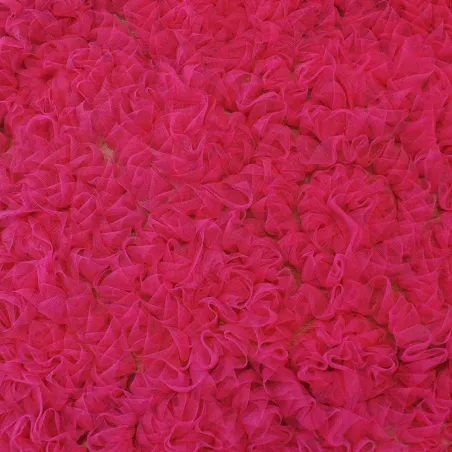 Tessuto Tulle Fiori 3D Fucsia | IL TESSUTAIO