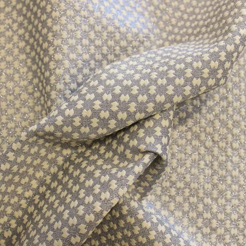 Tessuto Tubico Fantasia Rombi Glitter | IL TESSUTO