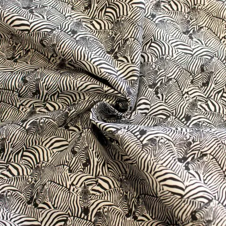 Tessuto di cotone fantasia zebre | TESSUTI PER BAMBINI