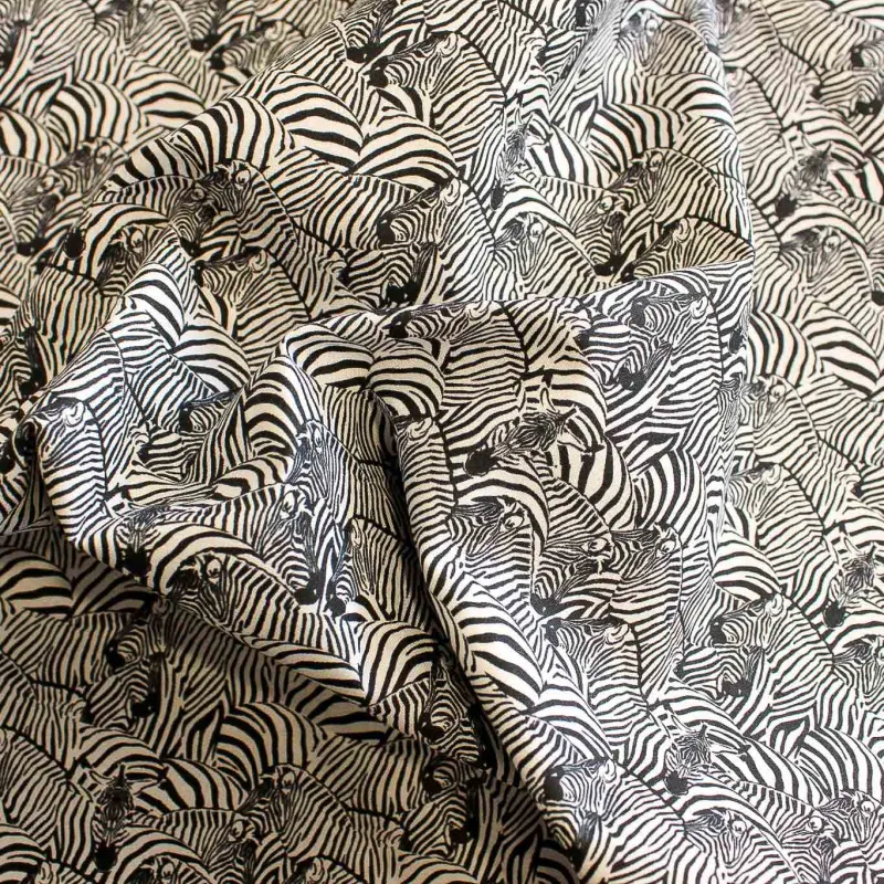 Tessuto di cotone fantasia zebre | TESSUTI PER BAMBINI