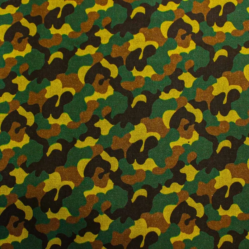 Tessuto di cotone fantasia militare | TESSUTI PER BAMBINI