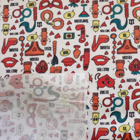 Tessuto di cotone fantasia sex boys | IL TESSUTAIO