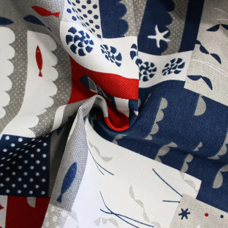 Foulard Copritutto Fantasia Marina | IL TESSUTAIO