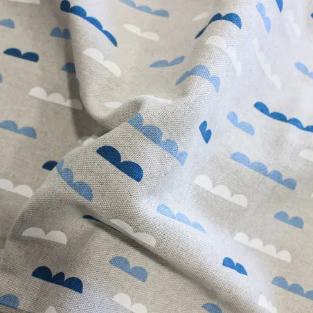 Foulard Copritutto Fantasia Nuvole | IL TESSUTAIO