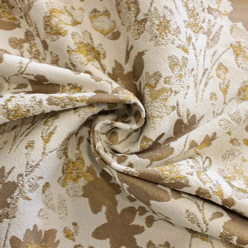 Jacquard Fiori Oro | IL TESSUTAIO