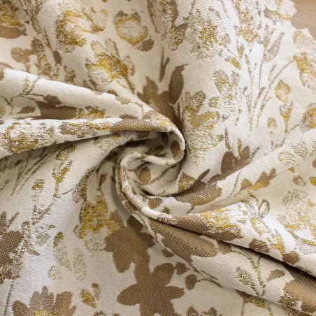 Jacquard Fiori Oro | IL TESSUTAIO