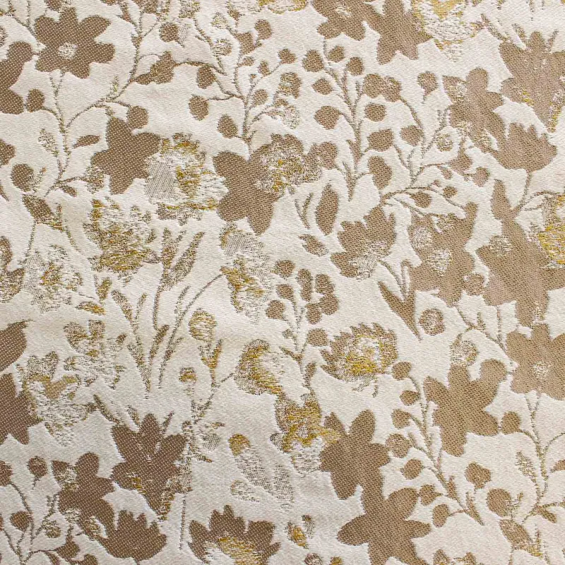 Jacquard Fiori Oro | IL TESSUTAIO
