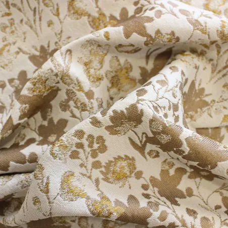 Jacquard Fiori Oro | IL TESSUTAIO