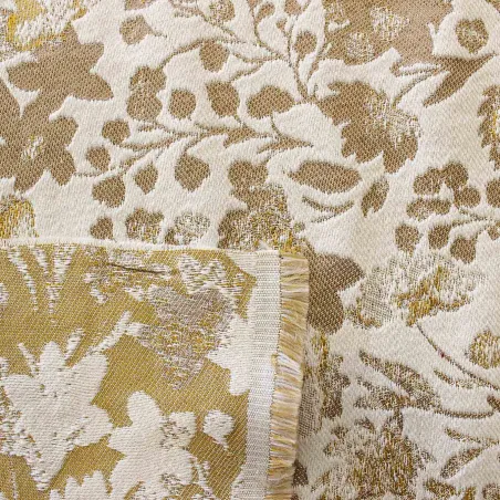 Jacquard Fiori Oro | IL TESSUTAIO