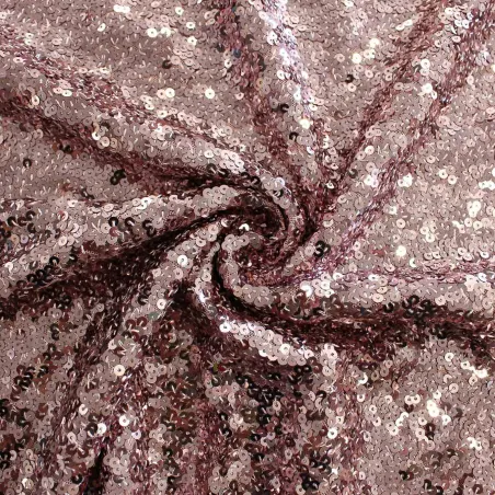 Tessuto con Paillettes Rosa | IL TESSUTAIO