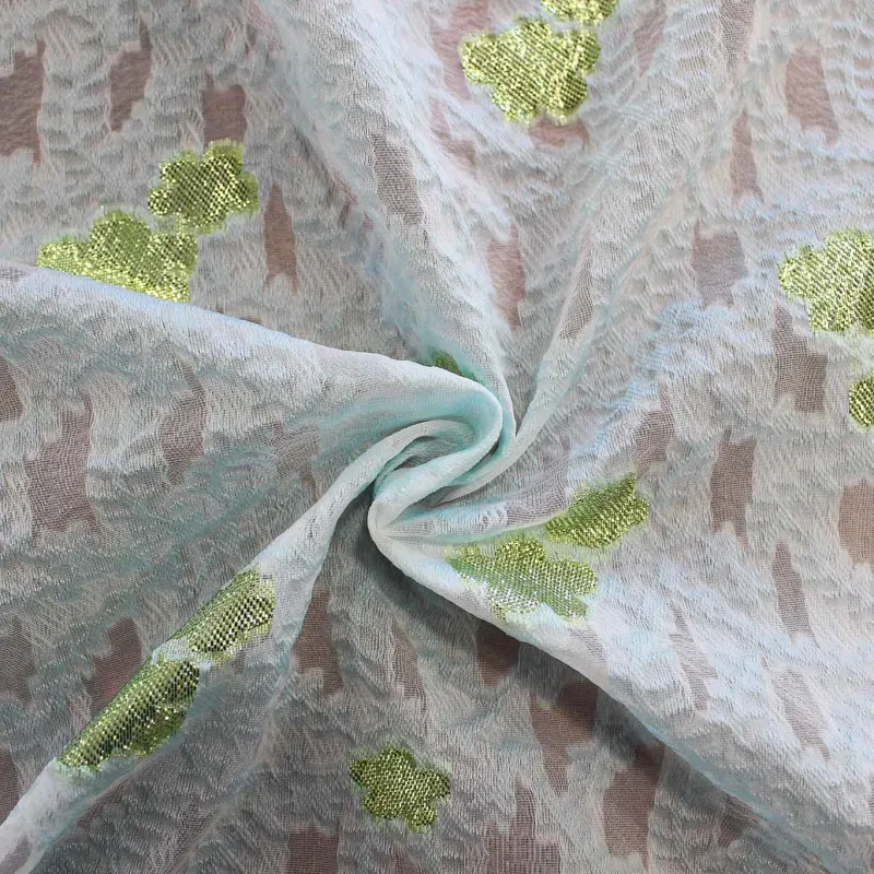 Fil Coupé Fiori Tiffany Verde | IL TESSUTAIO