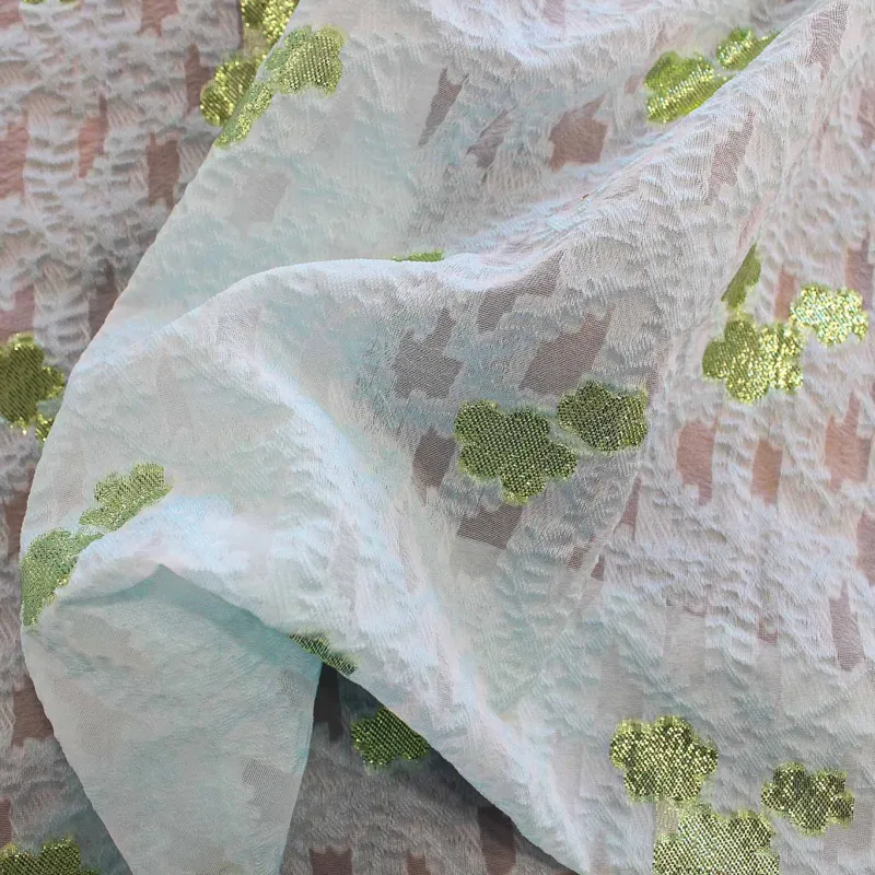 Fil Coupé Fiori Tiffany Verde | IL TESSUTAIO