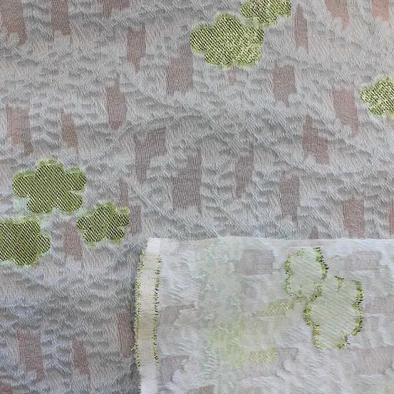 Fil Coupé Fiori Tiffany Verde | IL TESSUTAIO