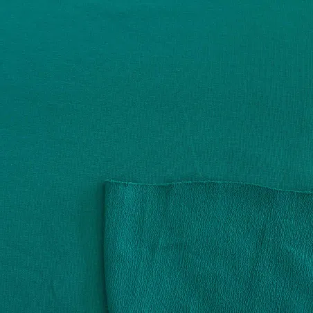 Tessuto felpa Bio - Petrolio | GOTS