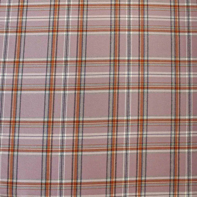 Tessuto scozzese rosa coccio | IL TESSUTAIO