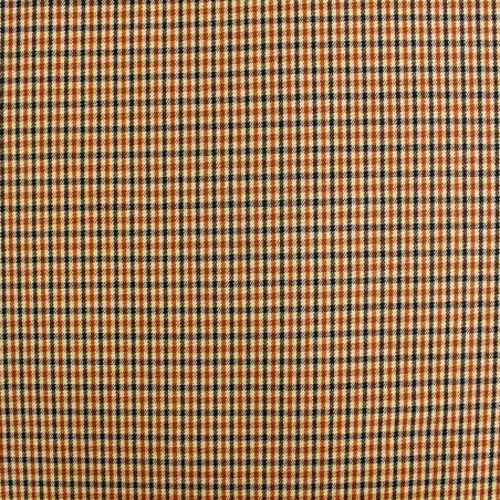 Tessuto Scozzese Coccio Beige Nero | IL TESSUTAIO