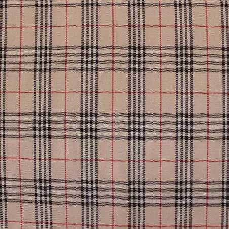 Tessuto scozzese rosa rosso nero | IL TESSUTAIO